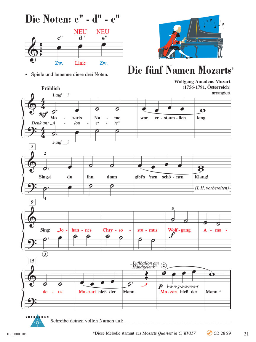 Piano Adventures® Stufe 2 Unterrichtsheft Seite 31