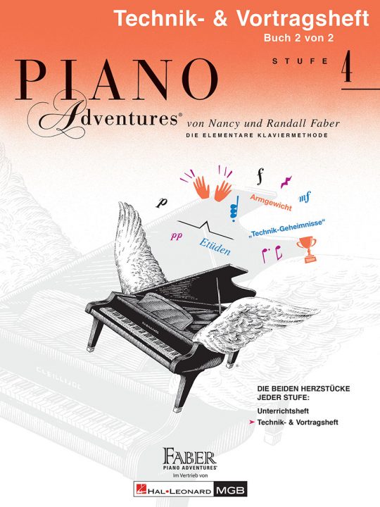 Piano Adventures® Stufe 4 Technik- & Vortragsheft